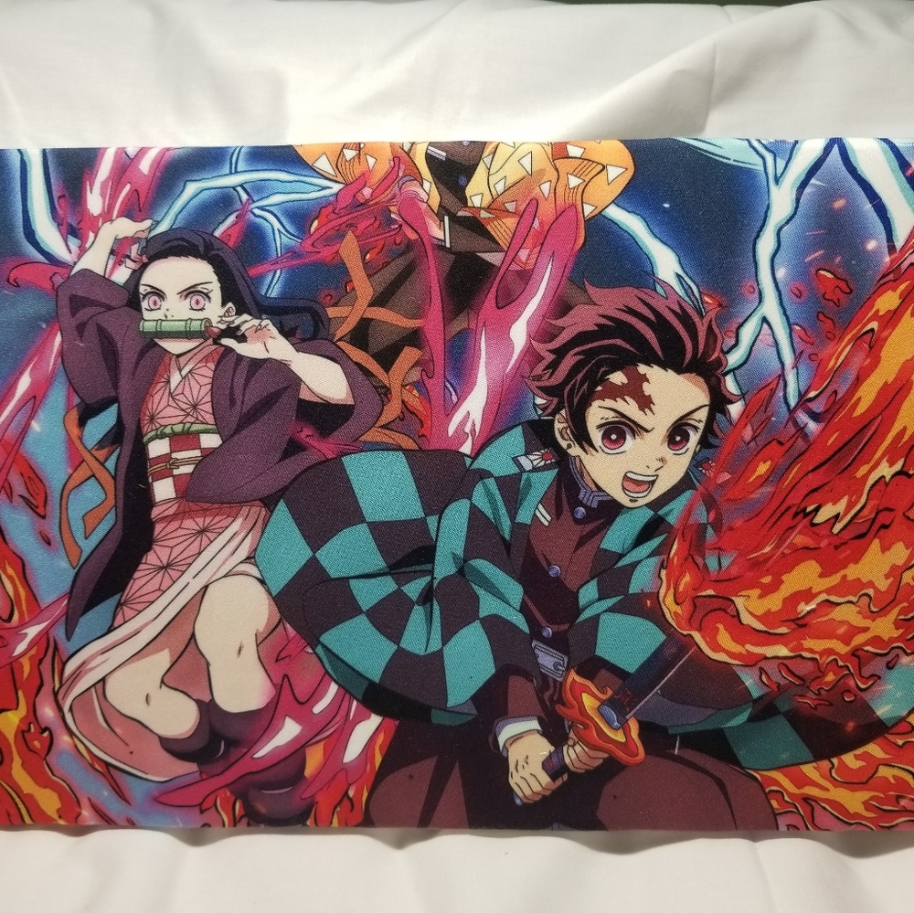 Demonslayer wall art 8x14 stretched canvas over wood frame